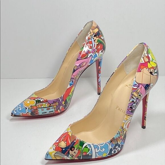 Christian Louboutin Pigalle Follies Print Pumps - Picture 6 of 10
